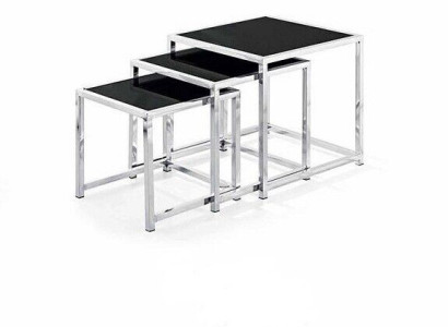 Set 3x Coffee table Coffee table Side table Designer Living room table Tables